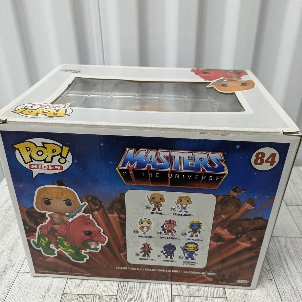 Funko Pop 84 Rides He-Man on Battlecat - Red and Green - Picture 5 of 6